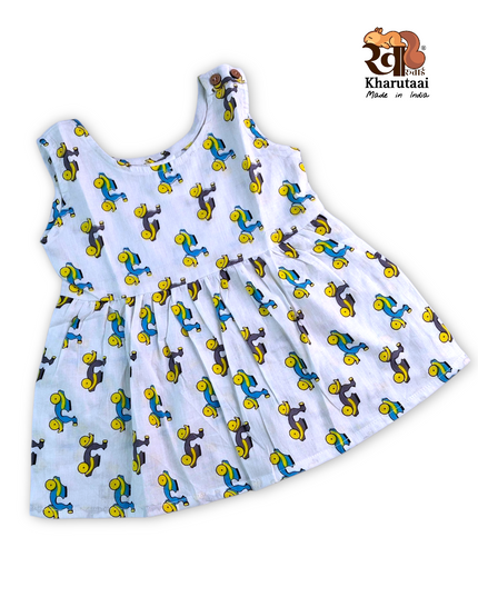 Baby Girl Cotton Frock - JC Regular Frock - Abstract Print