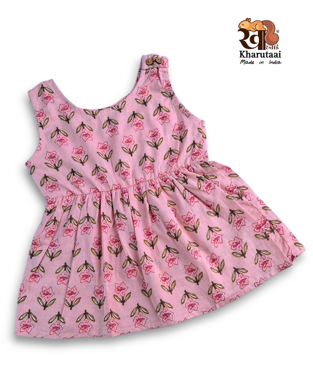 Baby Girl Cotton Frock - JC Regular Frock - Abstract Print