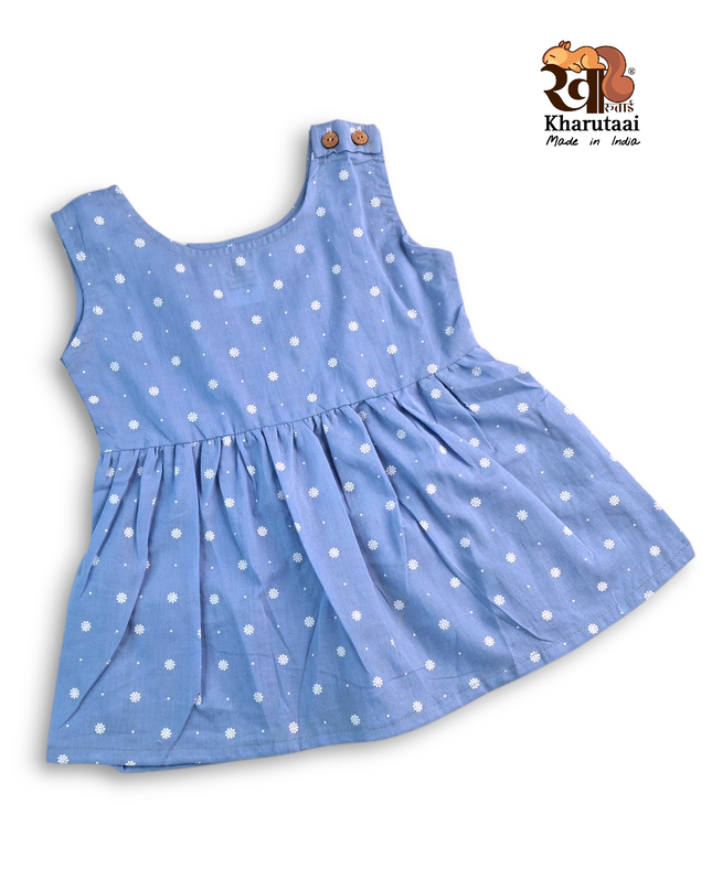 Baby Girl Cotton Frock - JC Regular Frock - Abstract Print
