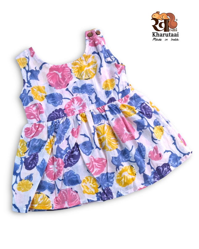 Baby Girl Cotton Frock - JC Regular Frock - Abstract Print
