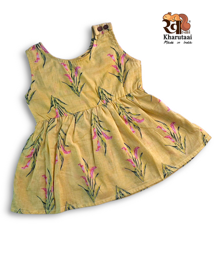 Baby Girl Cotton Frock - JC Regular Frock - Abstract Print