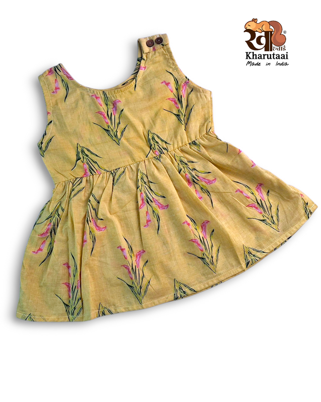 Baby Girl Cotton Frock - JC Regular Frock - Abstract Print
