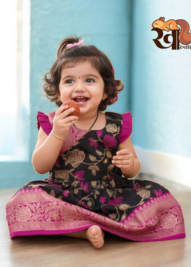 🖤 Sankranti Black Special Edition - Exclusive Girls Collection - Traditional Festive Wear