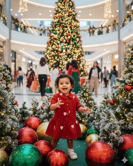 Girls Premium Cotton- Exclusive Red Collection - Kids Festive Clothing