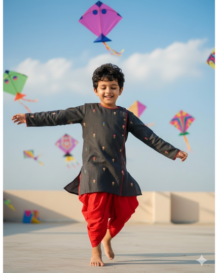 🖤 Sankranti Black Special Edition - Exclusive Boys Collection - Traditional Festive Wear