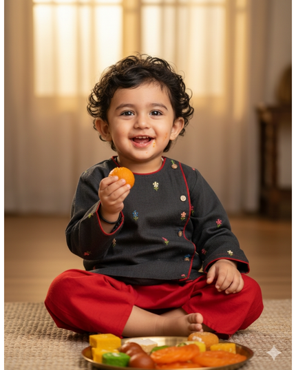 🖤 Sankranti Black Special Edition - Exclusive Boys Collection - Traditional Festive Wear