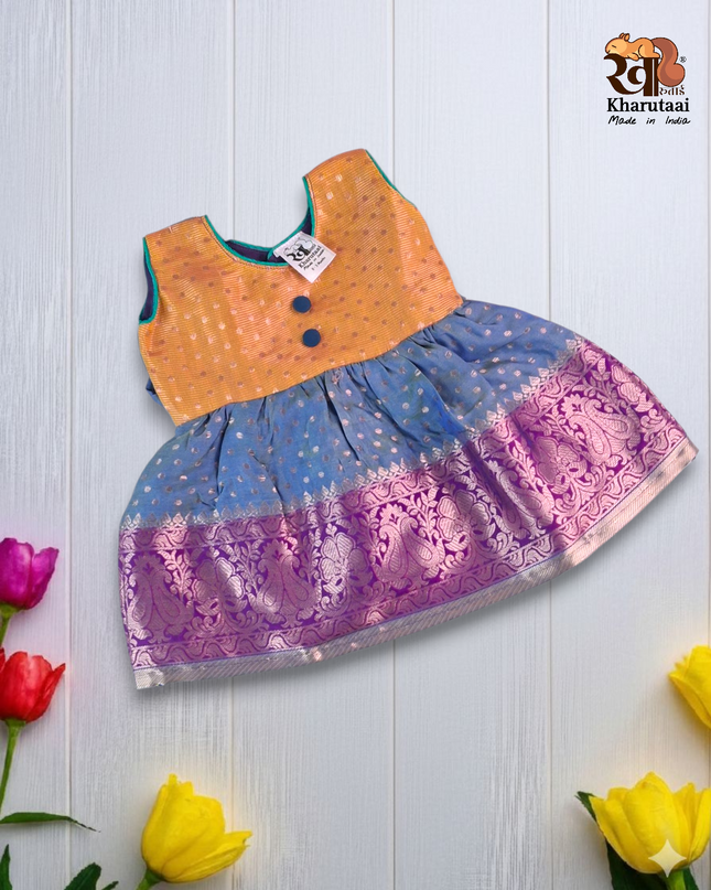 Small Designer Frock - Festive Outfit - Ethnic Collection