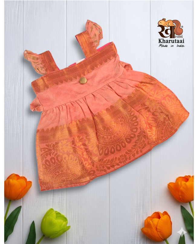 Small Designer Frock - Festive Outfit - Ethnic Collection