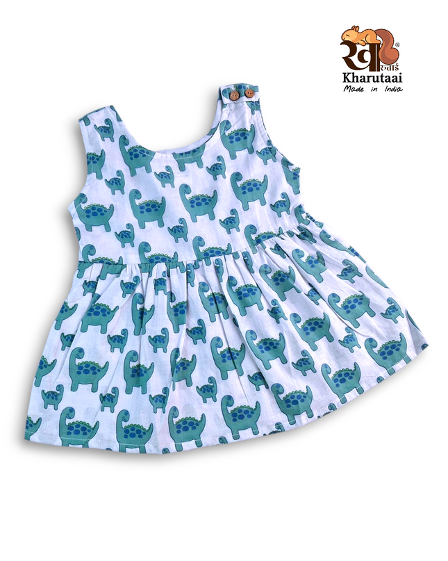 Baby Girl Cotton Frock - JC Regular Frock - Abstract Print