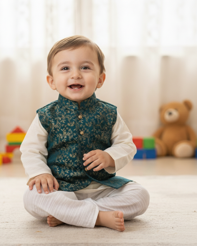 Shahi Banarasi Jacket - Festive Outfit - Ethnic Collection