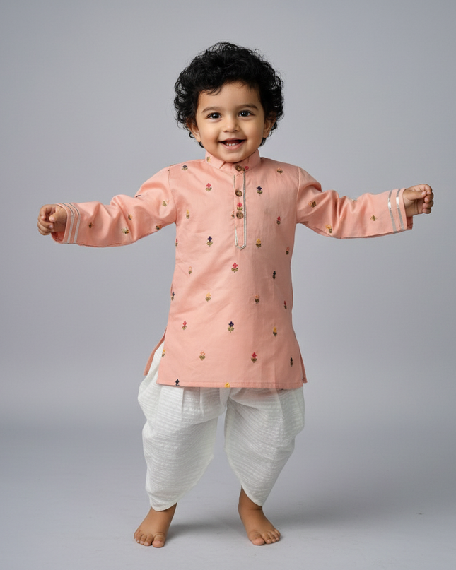 Mal Kurta Dhoti Boys Set  - Festive Outfit - Ethnic Collection