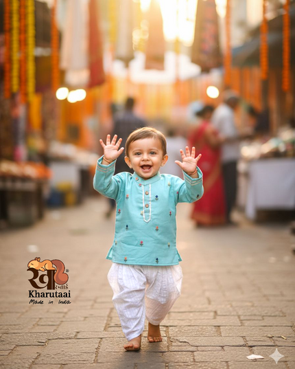Mal Kurta Dhoti Boys Set  - Festive Outfit - Ethnic Collection