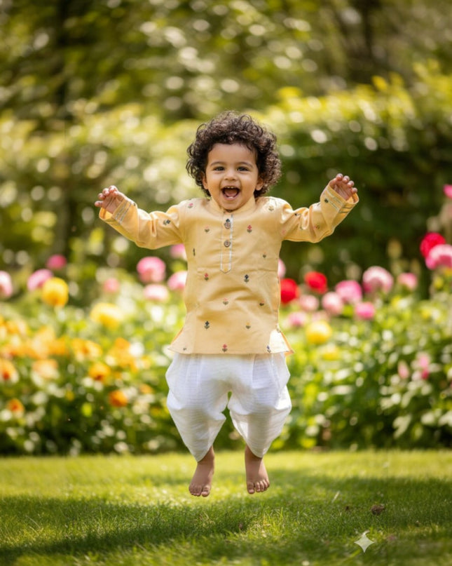 Mal Kurta Dhoti Boys Set  - Festive Outfit - Ethnic Collection