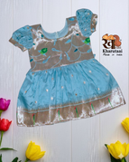 Powder Blue Muniya Paithani / S