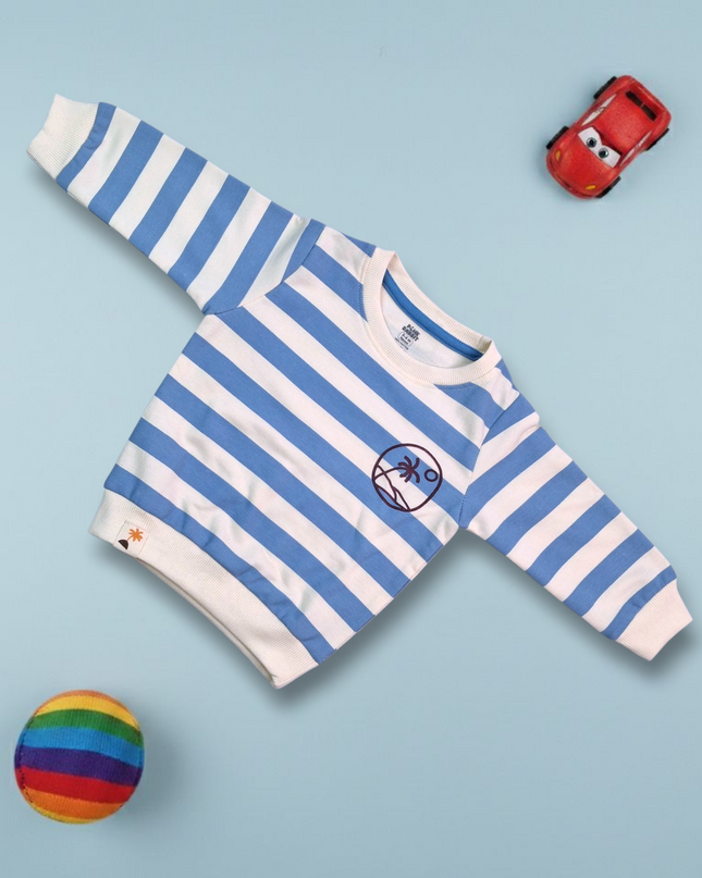 Kids Hosiery Full Sleeves T-Shirt (Stripes)