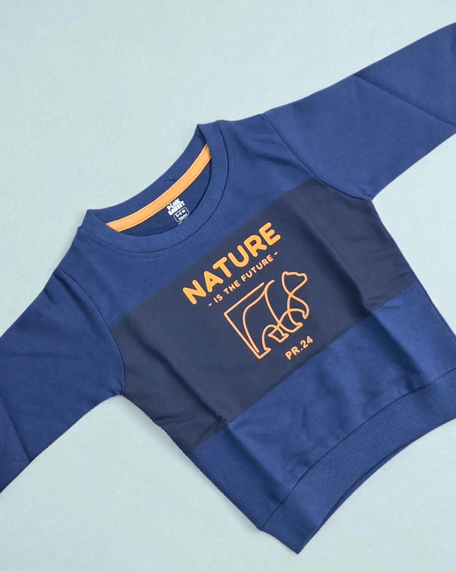 Kids Hosiery Full Sleeves T-Shirt (NATURE)