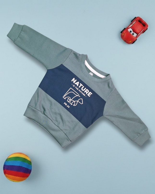 Kids Hosiery Full Sleeves T-Shirt (NATURE)