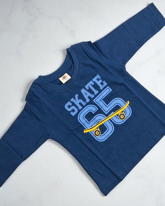 Kids Hosiery Full Sleeves T-Shirt (Skate)