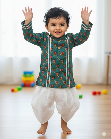Premium Kurta Dhoti Boys Set - Festive Outfit - Ethnic Collection