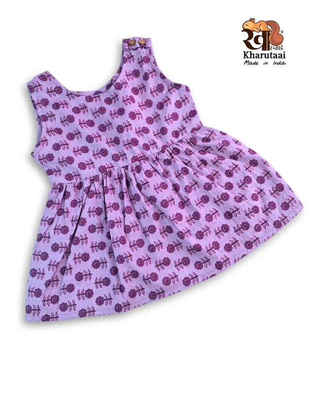 Baby Girl Cotton Frock - JC Regular Frock - Abstract Print