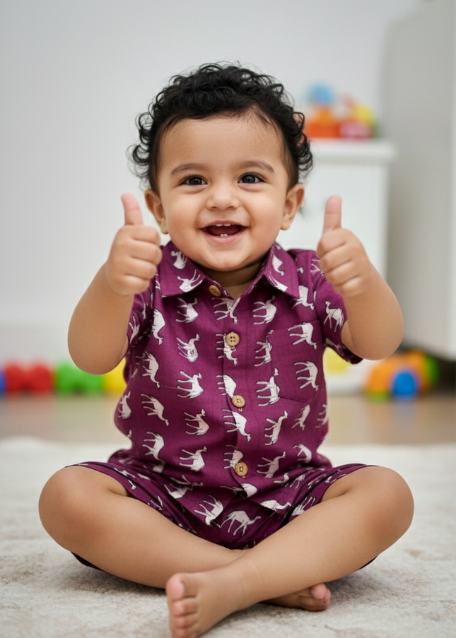 Boys Cotton Co-ord Sets