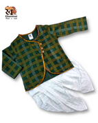 Green Saree Sherwani / S