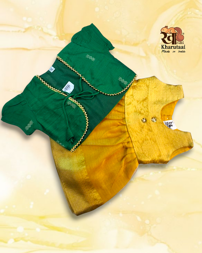 Baby Girl Jacket Frock  - Festive Outfit - Ethnic Collection