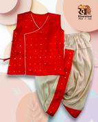 Oraange bandi dhoti / S