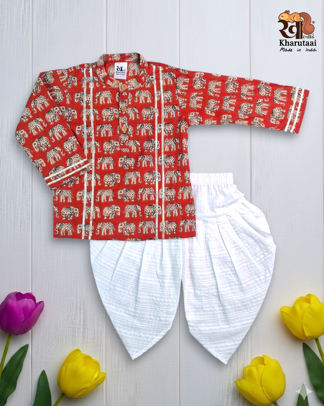 Premium Kurta Dhoti Boys Set - Festive Outfit - Ethnic Collection