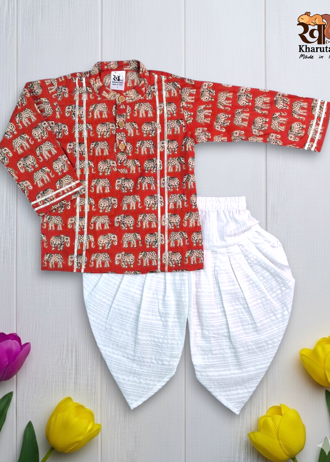 Premium Kurta Dhoti Boys Set - Festive Outfit - Ethnic Collection