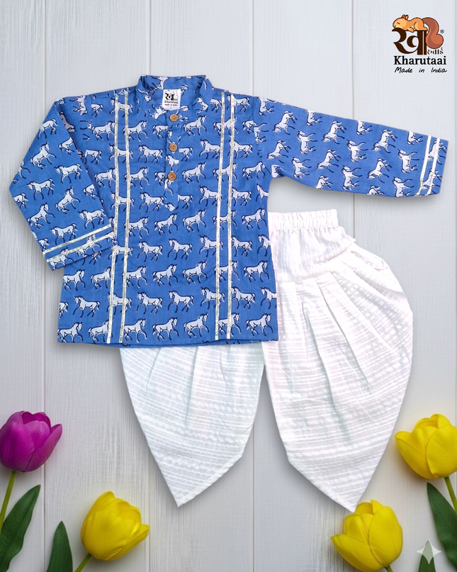 Premium Kurta Dhoti Boys Set - Festive Outfit - Ethnic Collection