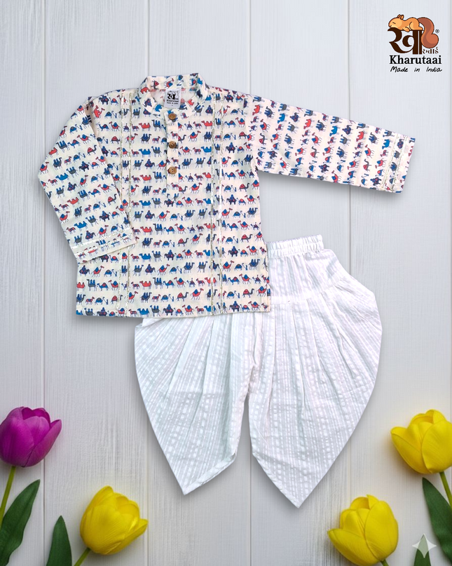 Premium Kurta Dhoti Boys Set - Festive Outfit - Ethnic Collection