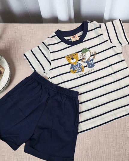 Tshirt Pant Half Sleeves Set  (LITTLE EXPLORERS)