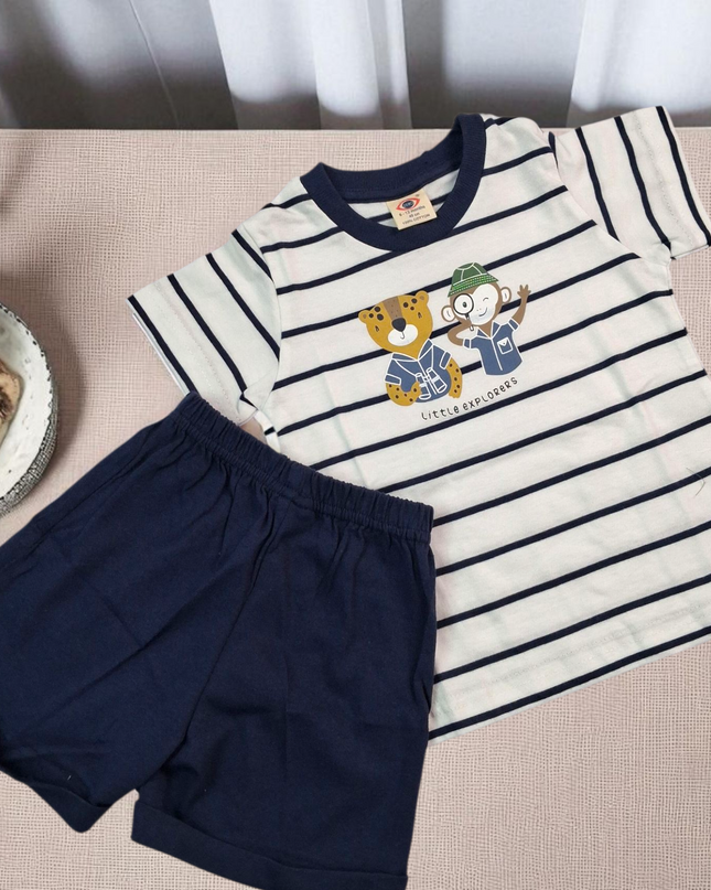 Tshirt Pant Half Sleeves Set  (LITTLE EXPLORERS)
