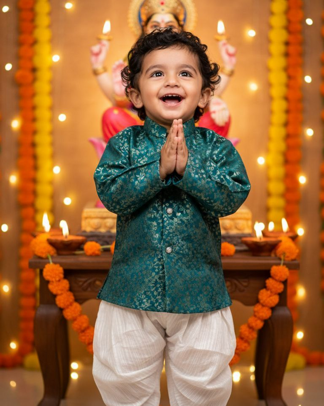 Shahi Banarasi Sherwani - Festive Outfit - Ethnic Collection